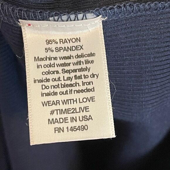 Anthropologie x Electric & Rose Venice Ribbed Maxi Dress M in pink white navy - Picture 7 of 8